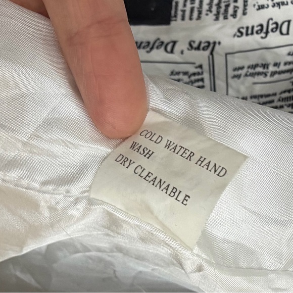 Boutique Belle Australian Art Clothing Newspaper Print Trench Coat Size 10 - Picture 13 of 16